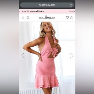 HELLO MOLLY BARBIE MANSION DRESS PINK